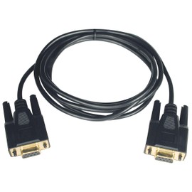 Tripp Lite Null Modem Serial RS232 Cable Adapter DB9 Female / Female, 3.05 m (P450-010)