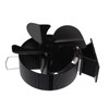 Heat Powered Stove Fan Aluminum Alloy 4 Blades Strong Wind