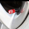 Skull Style Dustproof Car Tire Valve Caps Cap Red (Single) GD00033 100ea