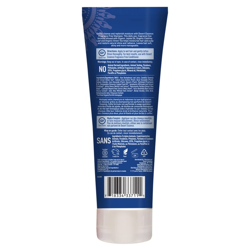 Desert Essence Fragrance Free Shampoo – 8 fl oz –