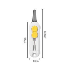 Biko-Katana Cutter, Magnetic Suction, Rounded Edge Design, For Learning, Work, Life, Courier Dismantling, Lightweight, Portable, Multifunctional, White, 1 Piece