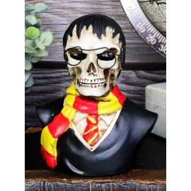 Ebros Gift Scary Potter Sorcerer Gryffindor Skeleton With Scarf And Glasses Mini Figurine