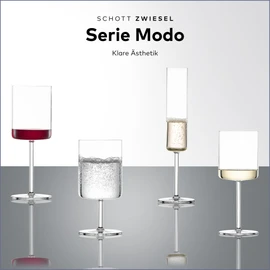 Schott Zwiesel Modo Red Wine Glass (Set of 4), Straightline Wine Glasses for Red Wine, Dishwasher Safe Tritan Crystal Glasses, Made in Germany (Item No. 119899)