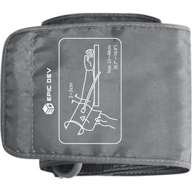 Brazo de presión arterial de 8.7 a 18.9 pulgadas, reemplazo de manguito de presión arterial XL, brazalete BP fácil de usar, compatible con todas las máquinas de presión arterial