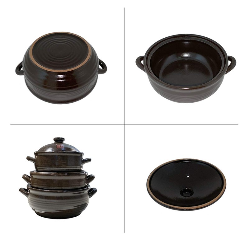 OnggiJonggi Korean Earthenware Clay Hot Pot (1400ml)
