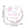 A Little Snowflake is On The Way Baby Shower Favor