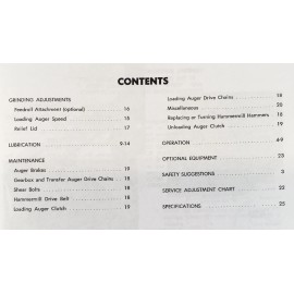 Peaceful Creek Sperry New Holland 357 Grinder Mixer Operators Manual Owners Book Maintenance NH