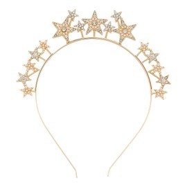 1 Piece Star Headband, Star Headband, Star Gold Headband, Dress Accessories, Angel Headband, Moon Headband, Holiday Hair Accessories