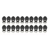 20 Sets Leather D Rings for Purse Genuine Leather D