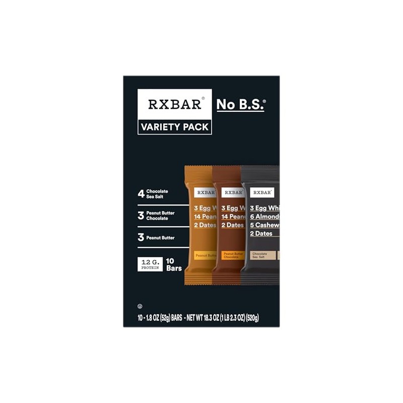 RXBAR Protein Bars, Protein Snack, Snack Bars, Variety Pack, 18.3oz