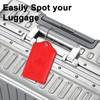3 Pack Luggage Tags,Anyos Premium PU Travel Bag Labels Suitcase