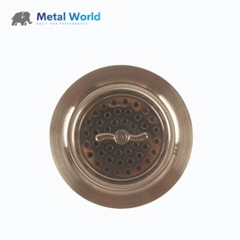 Metal World Stainless Steel Kitchen Sink Twist Lock Basket Drain Assembly W/Zink Lock Nuts 1 Pack