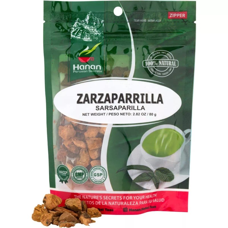 Hanan Zarzaparrilla 80g Sarsaparrilla 2.8oz Loose Herbs from Peru