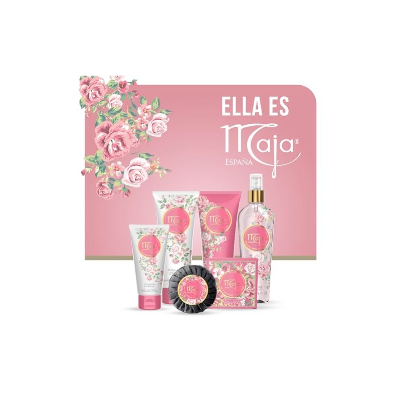 Maja, Estuche Coleccionable Love Rose 2 piezas, contiene un Body