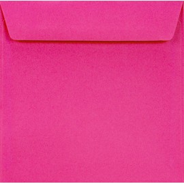 Netuno 25 Square Envelopes Dark Pink 155 x 155 mm 90 g Burano Pink Shocking Festive Envelopes Pink Square Postcard Envelopes Gift Coloured Invitation Envelopes Pink