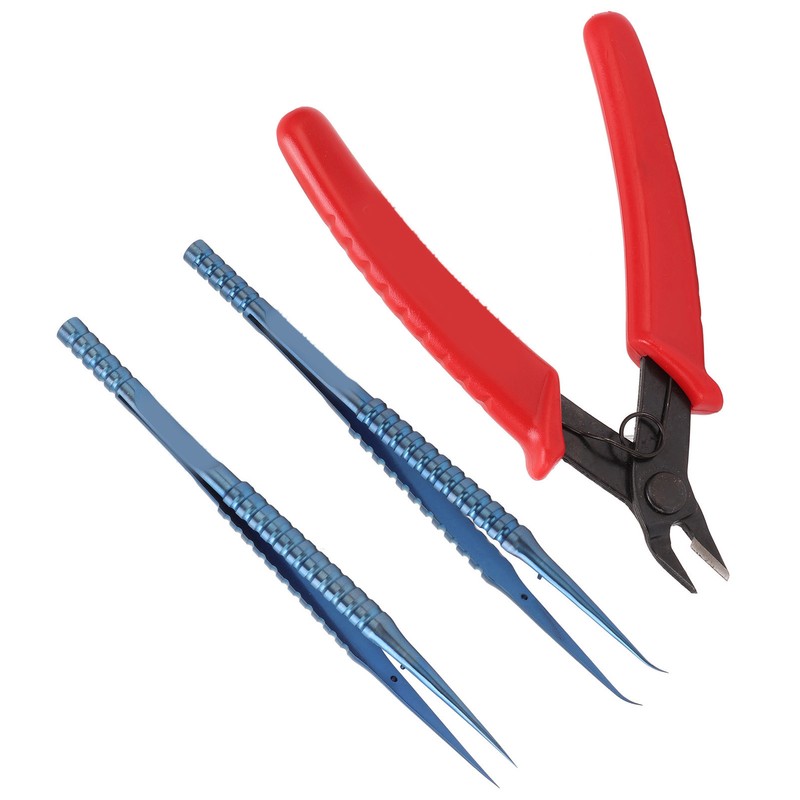 Repair Tweezers Pliers Accurate Electronic Electrician Tool Kit for Mobile