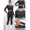 JBT Long Sleeve Workout Tops for Women Sport Yoga Fitness