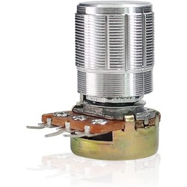 PDOLIGBDN Switch Encoder 5pcs/lot Carbon Film Potentiometer WH148 15mm,with Rotary Switch Knobs Cap Kit B1K 2K 5K 10K 20K 50K 100K 250K 500K 1M (Size : Gold - B250K)