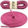 DELELE 2 Pair Oval Shoes laces Half Round 1/4"Athletic Shoelaces