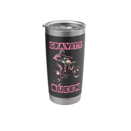 Dirt Bike Girl Motocross Enduro Rider Funny Motorcycle Stainless Steel Insulated Tumbler
