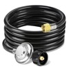 12 FT Propane Regulator and Hose Universal QCC1 Grill Replacement