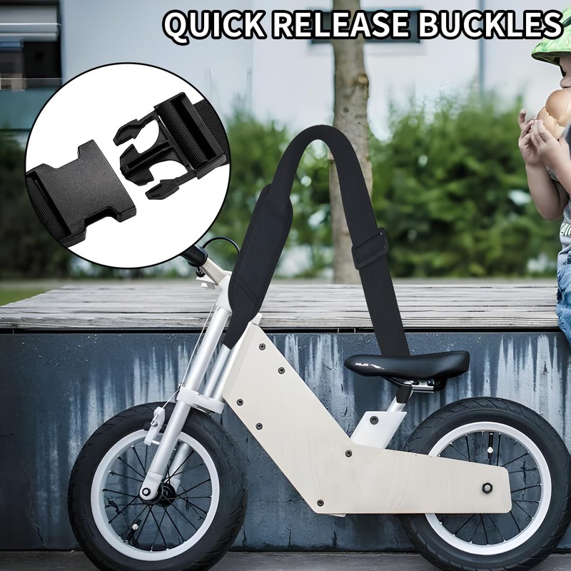 Carrying Strap for Bikes, Robust Shoulder Strap for Bikes, Adjustable