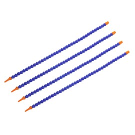 sourcing map 4Pcs G1/4" Thread Flexible Water Oil Coolant Pipe Hose, 600mm Plastic Adjustable Round Nozzle Cooling Pipe Hose with Internal Tube for Lathe CNC Water Cooling System