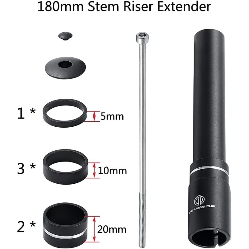 Teyssor Bike Fork Extension Handlebar Connector Bicycle Handle Adapter Extension