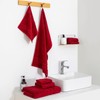 SEMAXE Solid 6-Piece Towel Set, Christmas Red, 600GSM 100% Cotton,