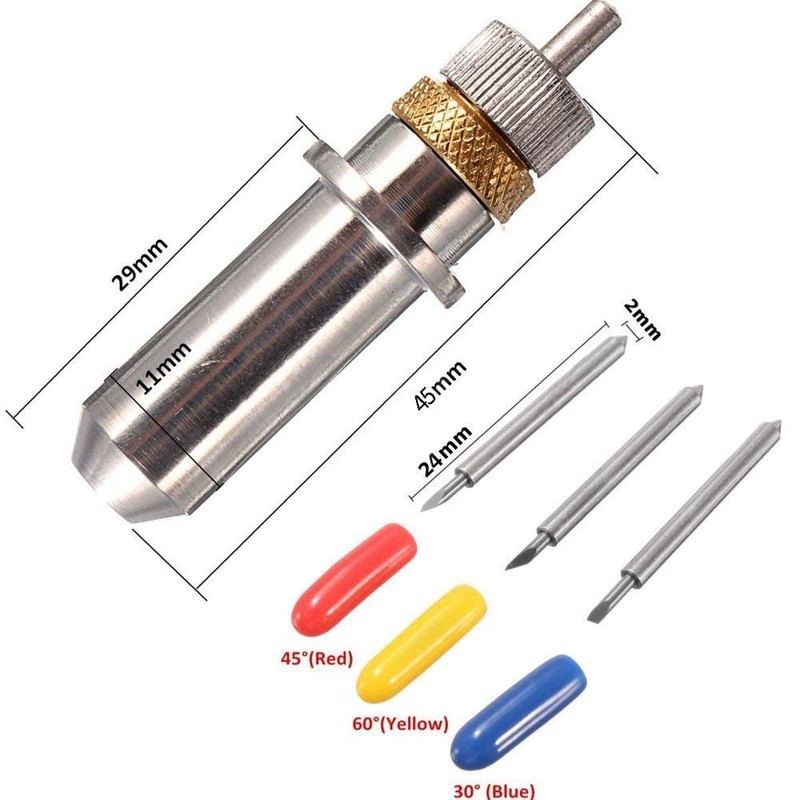GAOHOU 15pcs 30/45/60 Degree Vinyl Cutter Blade for Roland Cutting