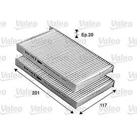 VALEO Essential 715669 Filter Cabin Air Particulate Filter (Pollen Filter) Protection Against Pollen, Dust and Bacteria