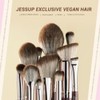 Jessup Brochas de Maquillaje para Base, Contorno, Sombras y Delineado