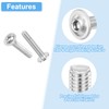 sourcing map 100Pcs M3-0.5x15mm Flanged Button Head Socket Cap Screws,