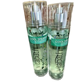 Vitabath Cool Spearmint & Thyme Body Mist 8oz Alcohol-Free Dye Free Body Spray