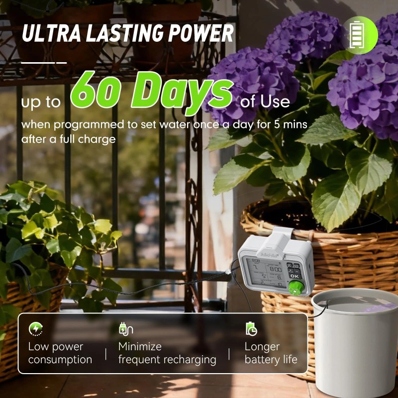 RAINPOINT Large Display Automatic Plant Waterer Indoor for Pot Plants