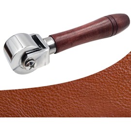 Leather Press Roller, Leather Glue Edges Laminating Roller with Wooden Handle, Seam Hand Pressure Roller Glue Laminating Rolling Tool for Leathercrafting Working (26mm)