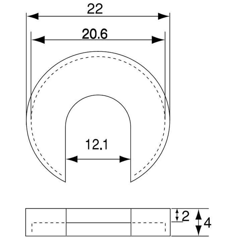 Kumamoto KSW-100-2 Washer Hinge Spacer, 0.08 inch (2 mm) Adjustment,
