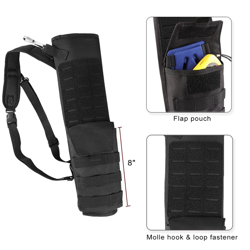 KRATARC Archery Lightweight Back Arrow Quiver Dual Use Foldable Compact