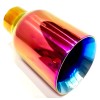 Gearhead Exhaust Tip GOLDEN PURPLE BLUE 2.25" IN 4" Out