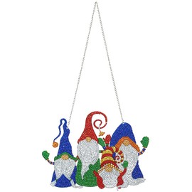 5D Diamond Painting Ornaments, DIY Applique Diamond Christmas Pendant Kit, Christmas Decoration Pendant, Craft, Wall Hanging, Mosaic Art, Door Window Decoration, Ornament