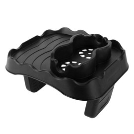 JTLB Hot Tub Table Tray with Drain Holes Anti Slip Adjustable Hot Tub Side Table for Swimming Pools SPA Bathtub (Gray)