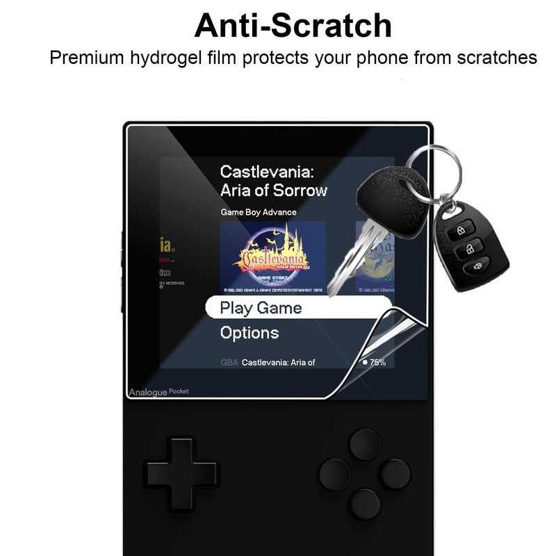 GEJEFA Screen Protector for Analogue Pocket, 2 Pack Premium Flexible