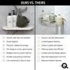 Questech 10" Corner Shower Shelf - Lugged for New Construction,