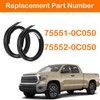 MIYIMORE 2Pcs Roof Drip Molding Weatherstrip Fit for Toyota Tundra