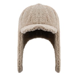 Clakllie Winter Bomber Hat for Men Windproof Warm Earflap Trapper Hats Trooper Aviator Cap Outdoor Ski Hat,Brown