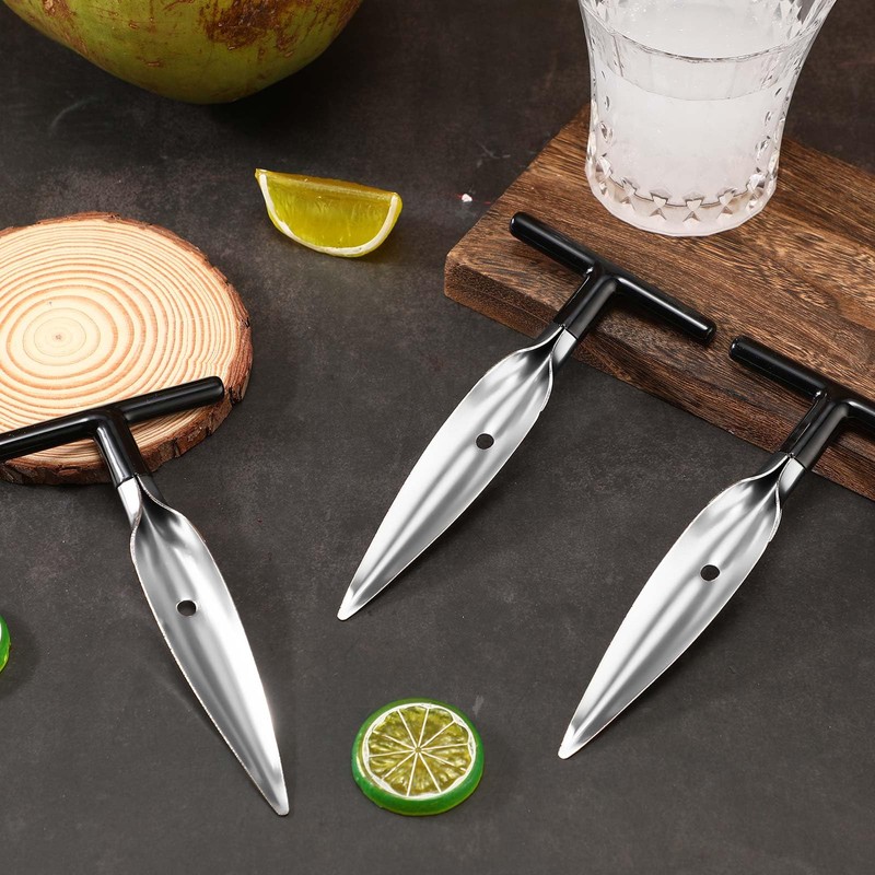 WILLBOND 4 Pcs Coconut Opener Tool Set Coconut Hole Tool