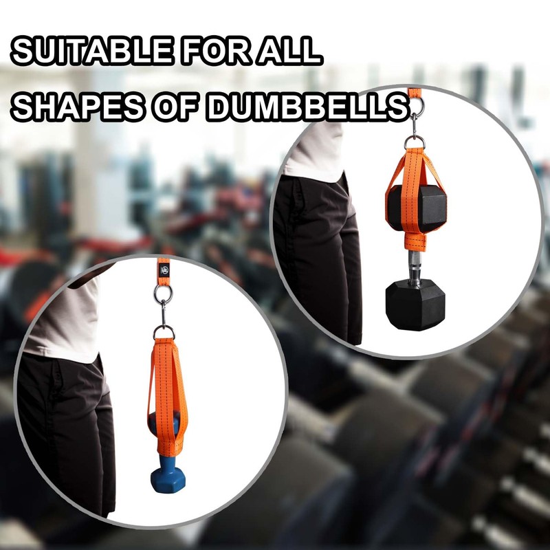 J Bryant Arm Wrestling Training Strap set with Dumbbell Loading