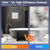 Bathroom Exhaust Fan,6 Inch Small Compact Window Exhaust Fan,Wall Mount