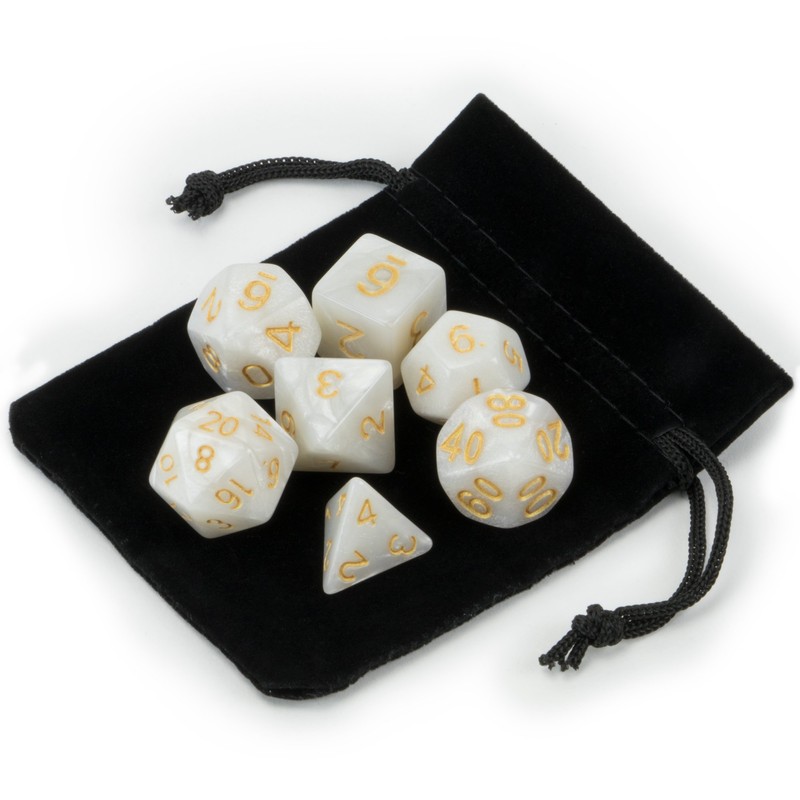 Wiz Dice 7 Die Polyhedral Dice Set - Forbidden Treasure