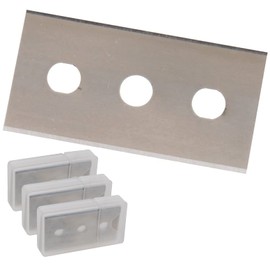 der kleine Handwerker 30 x Double-Sided Scraper Blades 22 x 43 x 0.2 mm Universal Fit for Glass Scraper and Ceramic Hob Scraper Scraper Replacement Blades